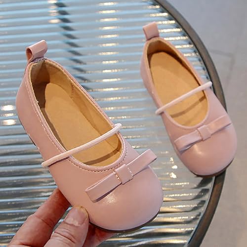 Girls School Shoes Comfortable Mary Jane Soft Sole Flat Bowknot Non Slip Dress Ballet Shoes for Little Girls2