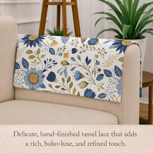 Image of STITCHNEST 'Eden Weaves Collection Series' Sofa Armrest Cover | Elegant Woven Fabric, Washable & Durable for Modern Living (18 x 22 Inches)