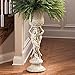 Design Toscano KY9055 Les Filles Joyeuses Pedestal Column Plant Stand with Urn, Antique Stone