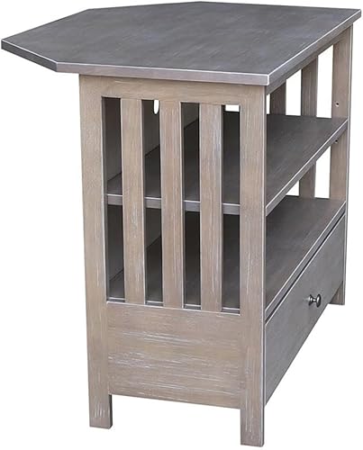 Miniatura 57 de IC International Concepts, Mission Corner Enteinment / Soporte de TV, madera auténtica maciza, madera de parawood resistente, 35 x 24 x 29, montaje