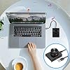 USB Volume Control Knob, USB Volume Control Knob One Key Mute Volume Controller for Computer Laptop Plug and Play PC Speaker Audio Adjuster Compatible with Win 10/8/ 7/ Vista/XP/Mac