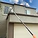 5-30 ft Long Telescopic Extension Pole // Multi-purpose Extendable Pole with Universal Twist-on Metal Tip // Lightweight and Sturdy // Best Telescoping Pole for Painting, Dusting and Window Cleaning