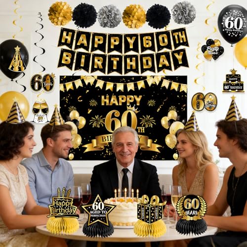Image of 60th Birthday Decorations for Men Women