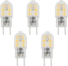 Bonlux 3W G6.35 LED Bulb AC/DC 12V Warm White 3000K Bi Pin JC Type GY6.35 Bulb for Desk Lamp, Accent, Display, Landscape Lighting (5 Pack)