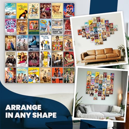 Image of Wallgasm Bollywood Movie Posters - Set of 30, 4x6 Inches Posters | Poster Set For Room, Wall Art for Bedroom, Gym, Office