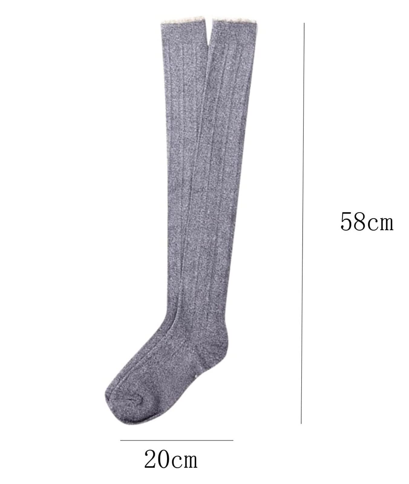 Wintersocken Bettsocken Damenstrümpfe Stricken Die Hohen Socken Mädchen Kniewarme Weihnachten Lang Über Damensocken Warme Flauschige Socken