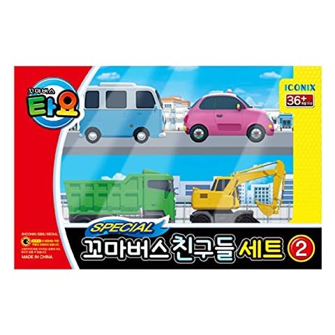 Tayo Chibikko Bus Friends Special Mini Four-Piece (Max + Poco + Heart + Bonbons) Cover