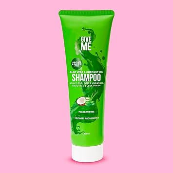 Give Me Cosmetics Shampoo, Sulphate & Silicone-Free, Aloe Vera & Coconut Oil, Lightweight, Moisture-Locking Formula, Paraben-free