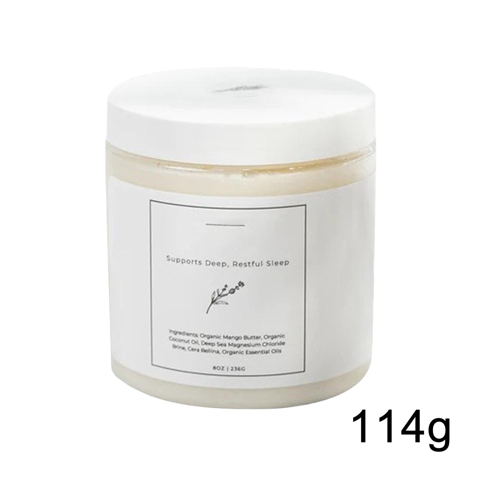 Crème au magnésium pour les soins de la peau, baume nourrissant pour le corps, crème naturelle pour peau sèche, beurre hydratant pour le corps, 114 g avec 3 ans de durée de vie