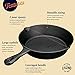 LEGEND COOKWARE Cast Iron Skillet Set of 3 CHEF’S TRIO | Pan Set of 6”, 8” & 10” | Cast Iron Frying Pans for Cooking, Baking & More | Oven & Induction Safe | Lightly Pre-Seasoned Gets Better W/Use