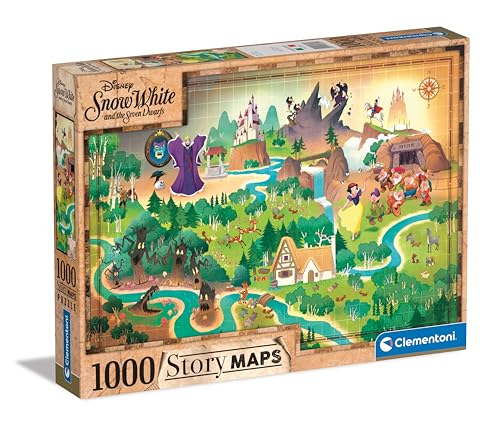 Disney Maps - 1000 pièces - Blanche-Neige