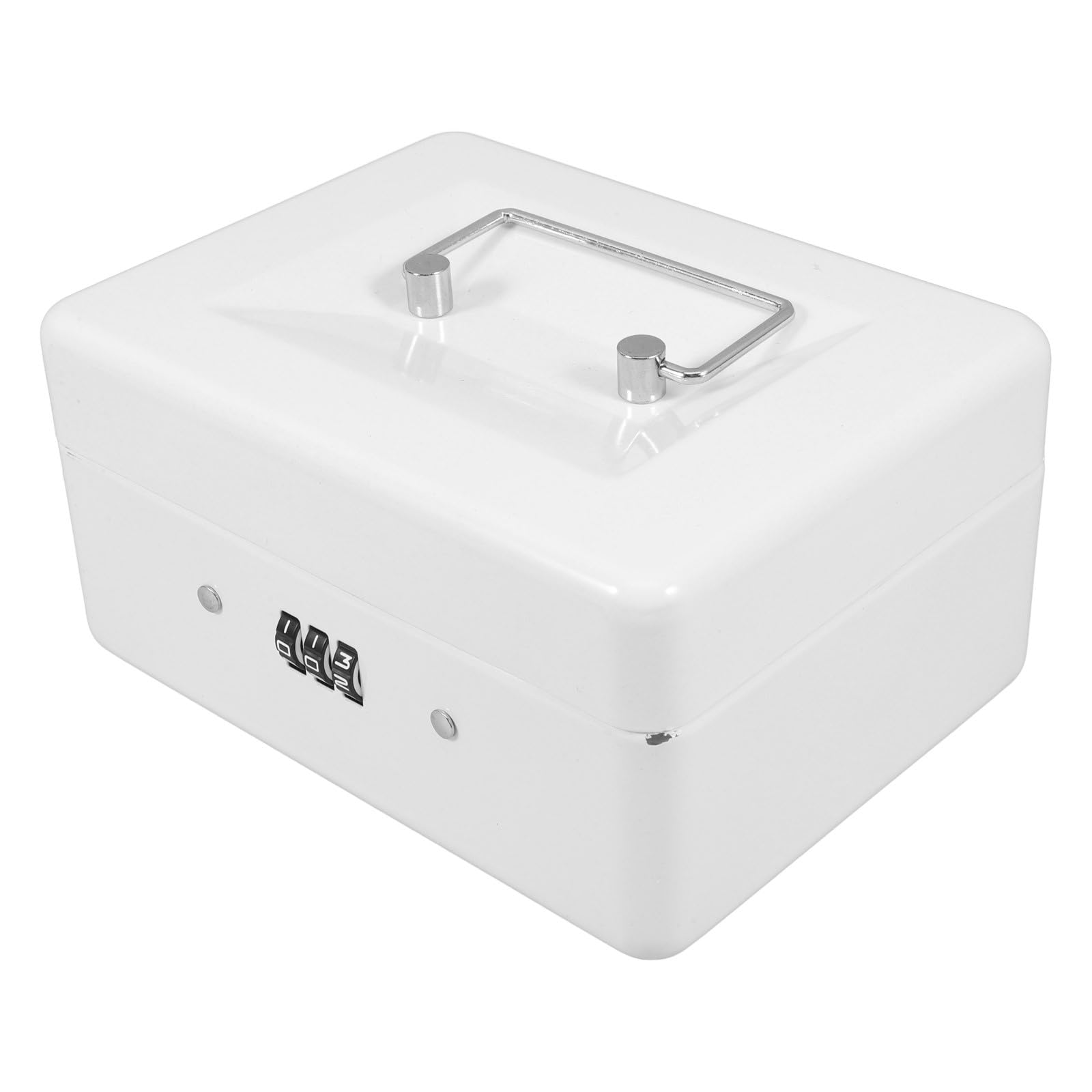 Serrure à code pour coffre-fort portable petit format en fer blanc protégeant vos papiers - 8