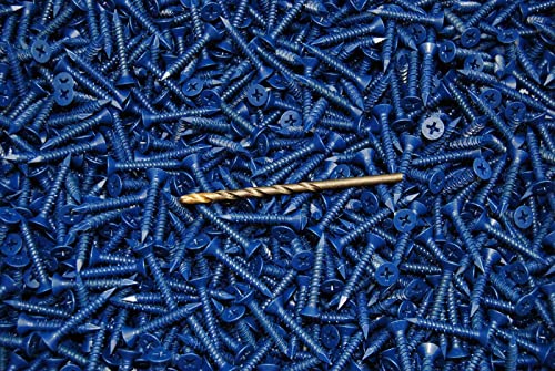 500 PCS Phillips Flat Head 3/16 x 1-1/4 Concrete Masonry Screw Tapcon Anchor & Bit for DIY Real Men