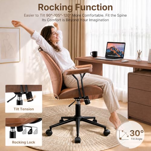 Stella Mia Leather Office Chair