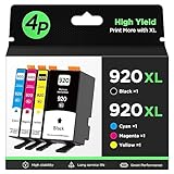 Yocare 920XL Ink Cartridges Combo Pack for 920 XL Compatible with Officejet 6500A 6000 6500 7000 7500 7500A Printer (Black/Cyan/Magenta/Yellow)-4 Pack -  KOCKTALE