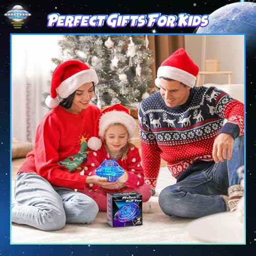 Lovchil Fliegender Ball, 2025 Magisches 360° Fliegender Ball Für Kinder Langlebiges Flying Balls Drohne Mit LED Einfache Steuerung Hover Balls Spielzeug Geschenke für 6-12 Jahre