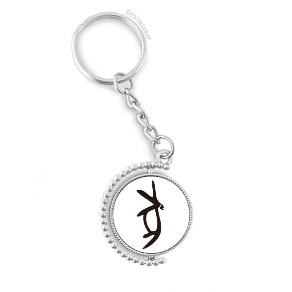 Llavero giratorio premium DIYthinker con inscripciones históricas del Cerdo del Zodiaco 4