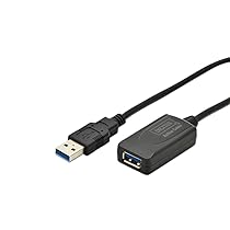 DIGITUS Cavo di prolunga attivo USB 3.2 Gen 1 – 5 m – Da USB-A maschio a femmina – Plug & Play – Fino a 5 Gbit, s – Nero