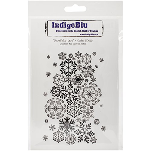 Indigoblu Cling Mounted Stamp 5X8-Snowflake Lace...