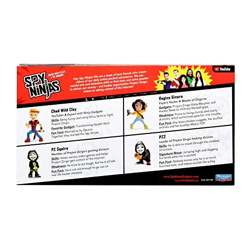 Spy Ninjas Collectible Figure 4-Pack With Chad, Multicolor, (41130) #TOP6