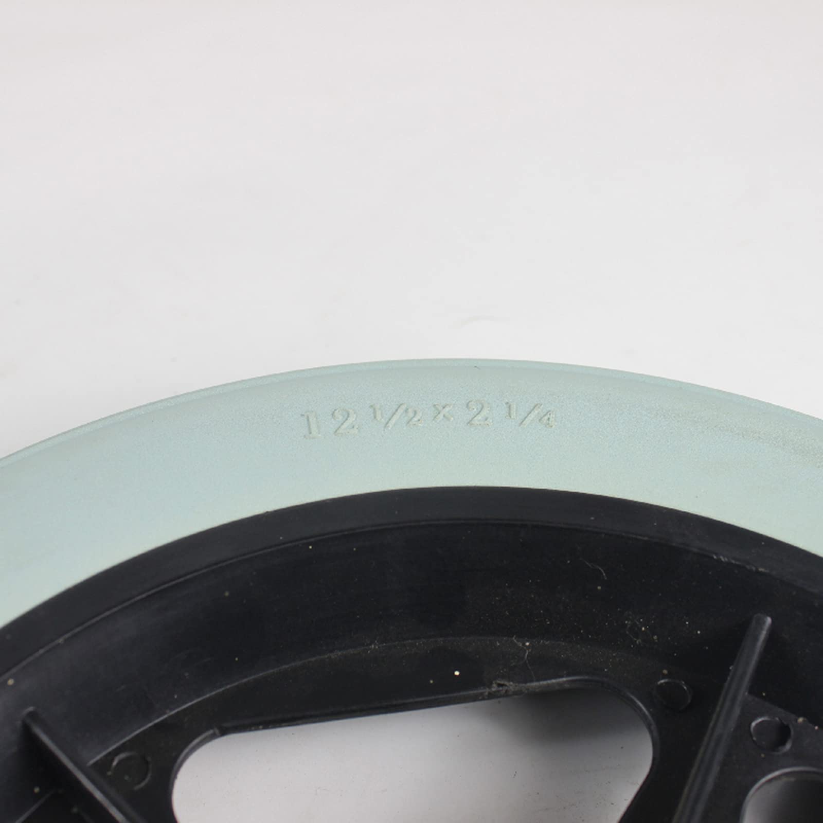 Reemplazo Manual de La Rueda del NeumáTico Trasero de La Silla de Ruedas de 12 Pulgadas, Ruedas Giratorias Sólidas No Inflables de PU con Rodamiento de 12 mm, Gris