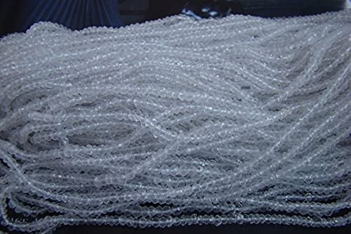 Perles rondelles facettées en cristal 3-4mm pour éviter les fils bloqués lors du perlage DIY