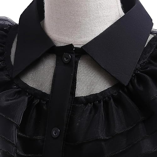 Lito Angels Gothic Black Prom Party Fancy Dress Up Costume for Kids Girls Age 11-12 years (Tag Number 150) - Image 4
