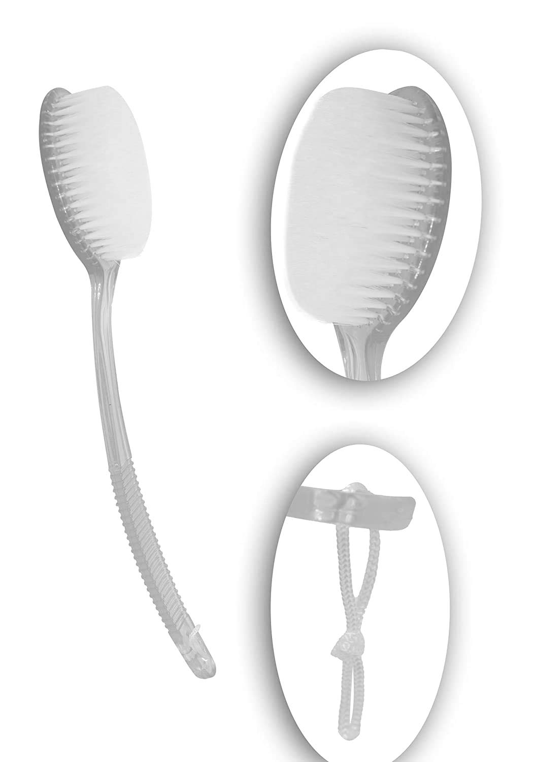 AASA Exfoliating Soft Body Brushing Back Scrubber with Long Wooden Handle Shower Massager for Bath for Men and Women, 20 Grams, Pack of 1-image-9