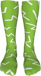 321 Winter Socks 50Cm Black Geometric Elements Socks Comfort Gift Socks Warm Golf Socks For Teenager, Hiking, Great Gift