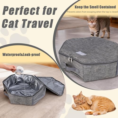 Arenero Portátil Plegable para Gatos y Perros miniatura 3