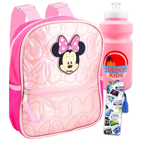 Minnie Mouse Mini Backpack for Girls - Bundle with Mini Backpack and More | Minnie Bag for Toddler Girls