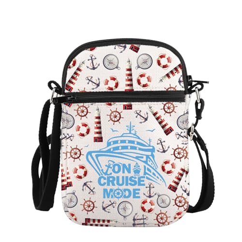 PLITI Cruise Trip Gifts Crossbody Bag For Cruising Cruise Vacation Trip Gift On Cruise Mode Cruising Lover Crossbody Purse