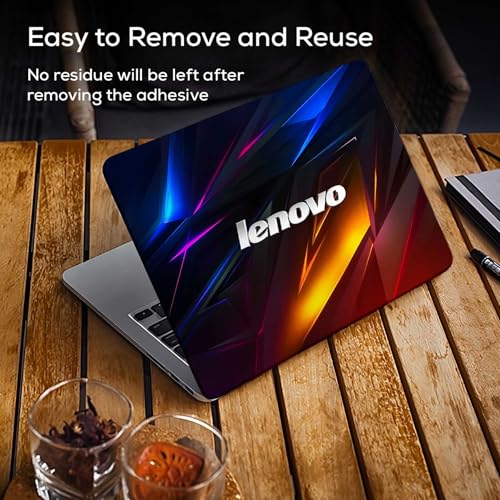 Image of Pattern L14 Top+Wrist Pad Vinyl Laptop Skin /Sticker /Cover for 13 to 13.3 Inches Laptops Laminated-Removable-HD Quality Compatible for Lenovo (13x9.2 Inches)