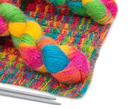 Image of Multicolor Wool Yarn Skein for Knitting Crochet & DIY Craft Projects Soft Wool Oon Hand Knitting Thread Variegated Color Yarn for Knitting (100 GMS)