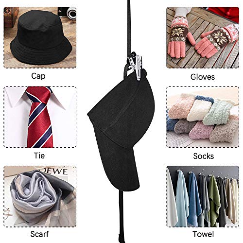 QUMENEY Cap Houder Rack, Baseball Cap Organizer Hanger voor thuis en op reis, Closet Cap Rack met 20 haken over de deur… - Image 7