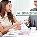 Swooflia Business Card Holder Case Wallet for Women Metal Marble Slim Pocket Purse Square Card Cases Cute For Realtors Real Estate Agents