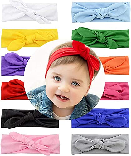 Image of ZOCONE Baby Headbands 10 /12 PCS Big Bow Toddler Girl Hair Accessories Barefoot Sandals Baby Shoe Socks for Newborn Infant