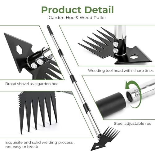 2-in-1 Dual-Head Garden Hoe Weeder