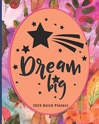 Dream Big 2020 Dated Planner: Autumn Leaves Water colour Day To Day Academic weekly Monthly Agenda Schedule Organizer Logbook & Journal for Personal ... Adult Women Commercial Financier Whizz Kid image 3
