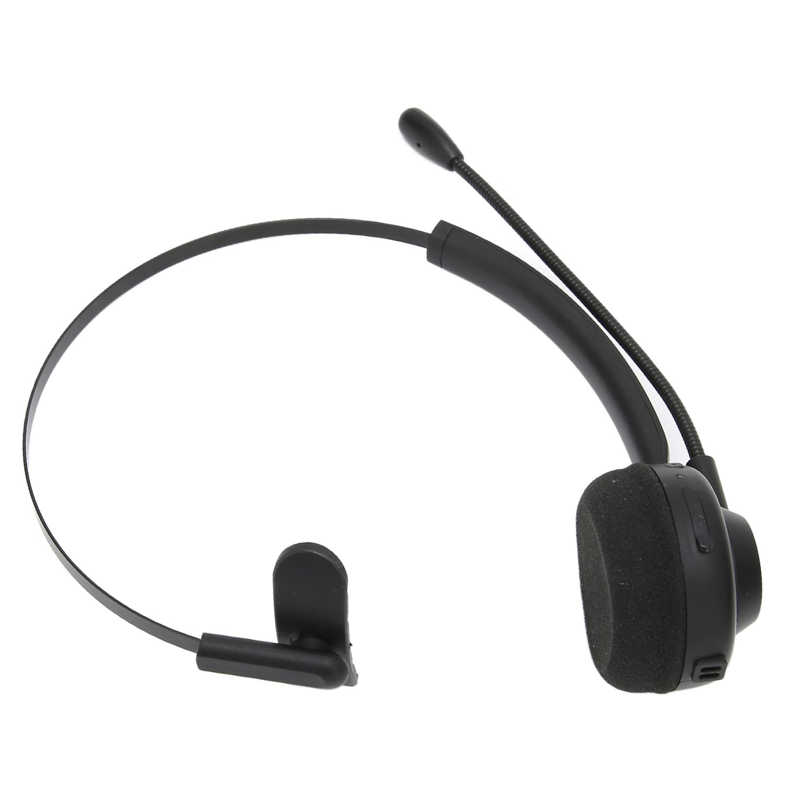 Casque Bluetooth Trucker avec Microphone, écouteurs sans Fil à Réduction de Bruit sur L'oreille, Jusqu'à 60 Heures de Temps de Travail, pour Skype,Téléphone,Ordinateur,Bureau,Maison,Centre d'appel