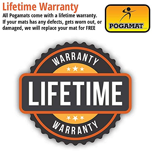 Pogamat Premium Large Exercise Mats - 6 Ft X 4 Ft X 1/4" Thick Durable Workout Mat For Home Gym Flooring - Works Great For All Cardio, Yoga Mat, Exercise Bike, Equipment - Use With Or Without Shoes #TOP7