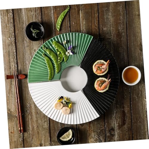 Plato Japonés Cerámico Retro para Sushi 10.63x5.31x0.59 in miniatura 7