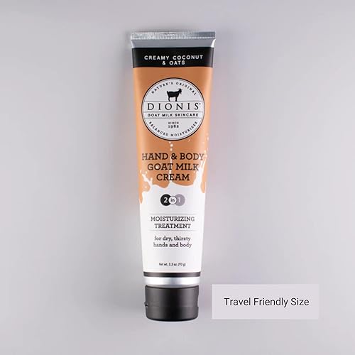 Miniatura 7 de Dionis Loción cremosa de coco y avena (8.5 oz), paquete de crema para manos y cuerpo (3.3 onzas)