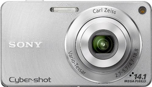 Sony DSC-W350 Cyber-shot Digital Camera - Silver (14.1 MP, 4x