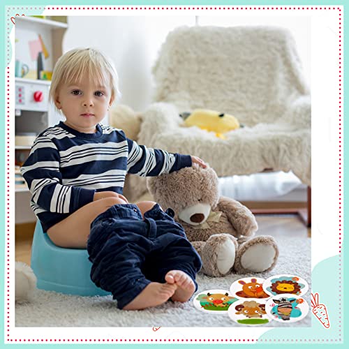 20 Pcs Potty Training Stickers Reusable Toilet Targets for Boys Animals