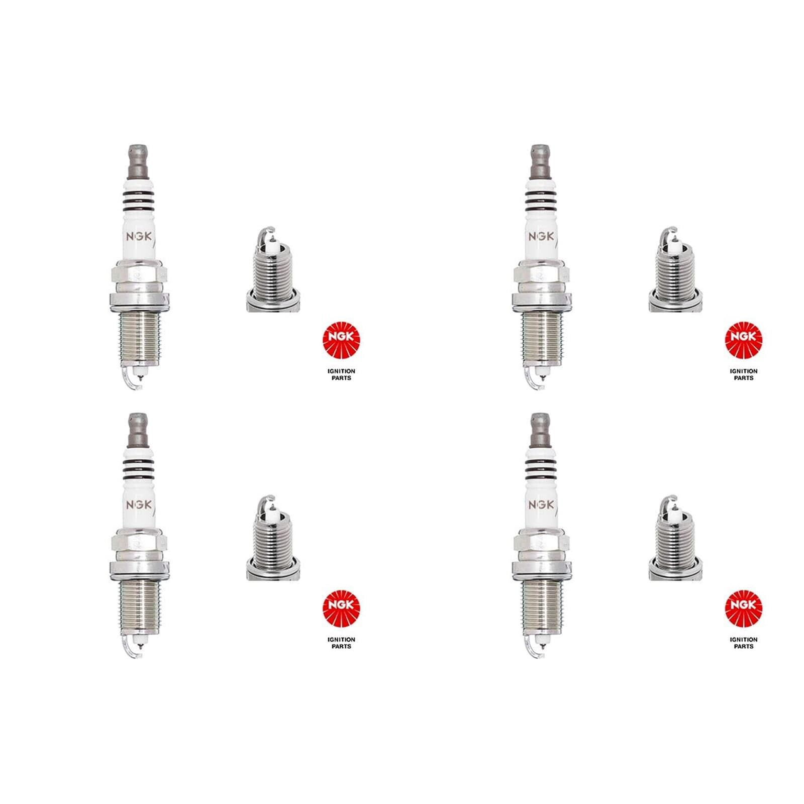 4x NGK Iridium IX Zündkerzen 2477 | 4x 2477 passend für 4-Zylinder 159 3 7