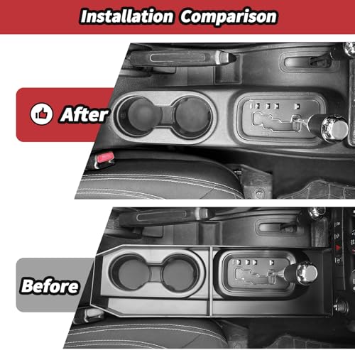 JeCar Center Console Storage Tray Organizer Fit for Jeep Wrangler JK JKU 2011-2017 (2pcs) by JeCar - Used condition - Image 3