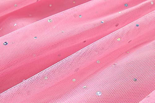 Youlebao Girls Cotton Long Sleeve Casual Cartoon Appliques Striped Jersey Dresses4