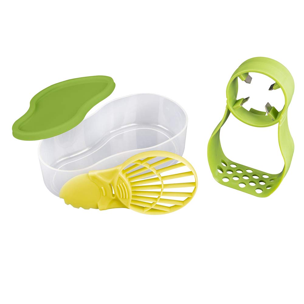 CMP 3 in 1 Avocado Slicer Pitter Fruit Peeler Cutter Kitchen Helper Foldable Picnic Tool