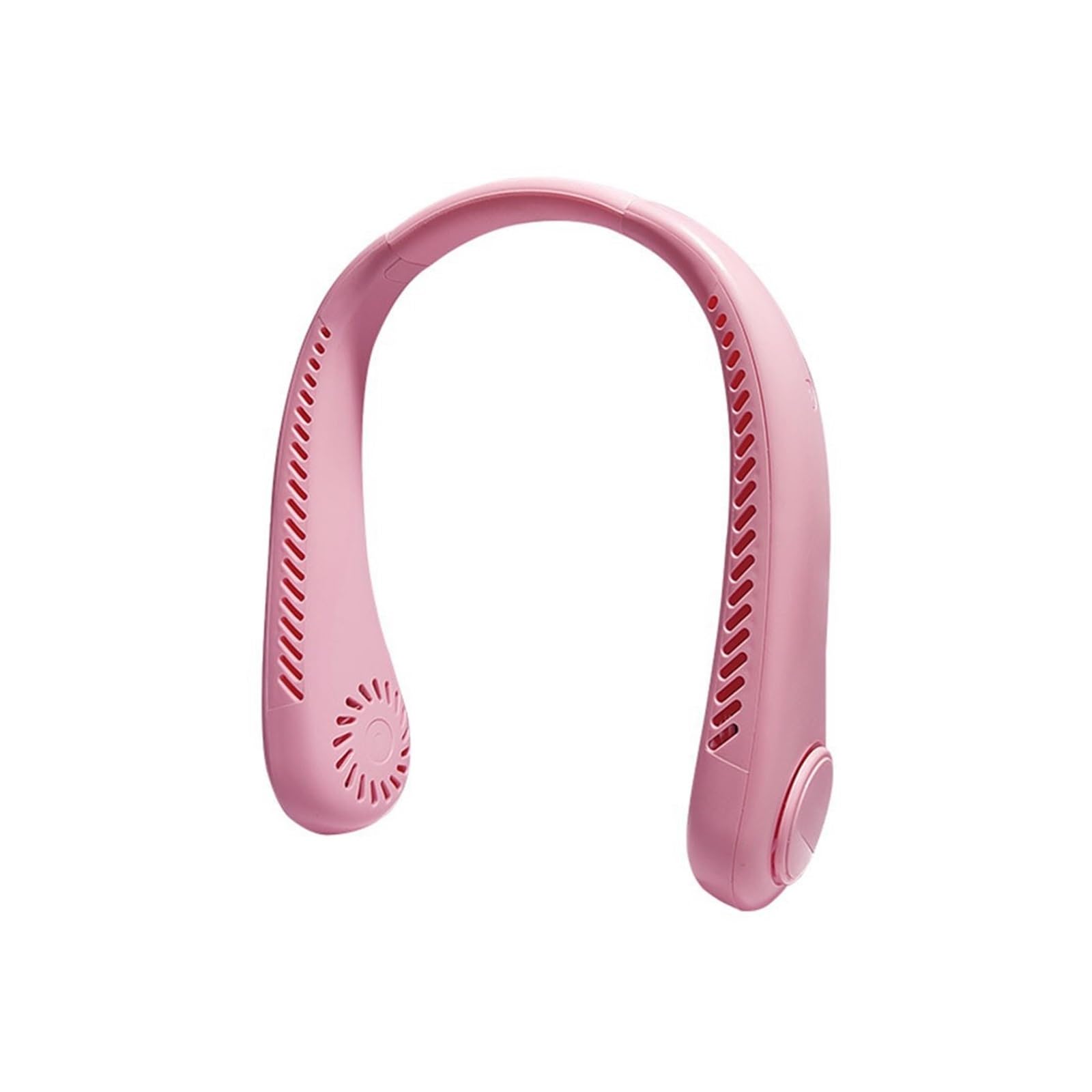 Sohodoo Pink Leafless Hanging Neck Fan: Portable, Silent, Outdoor, Usb-Charging, Super Long Battery Life(,1Pcs)